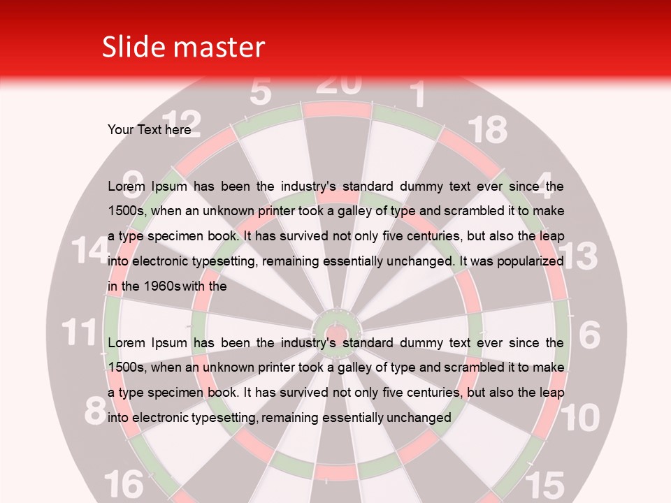 Shot Center Mark PowerPoint Template