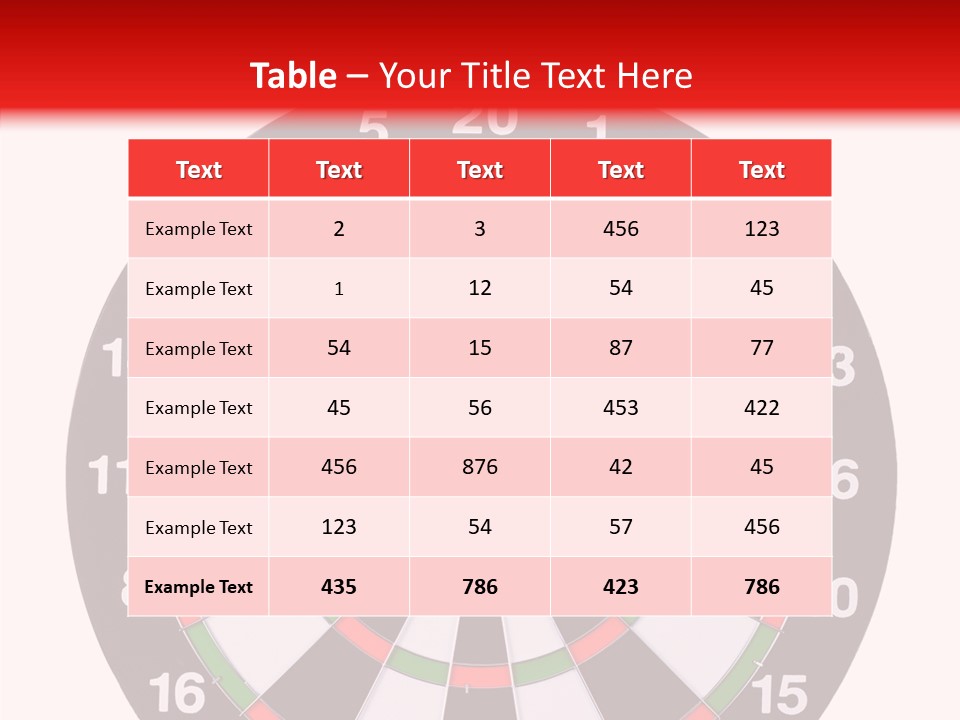 Shot Center Mark PowerPoint Template