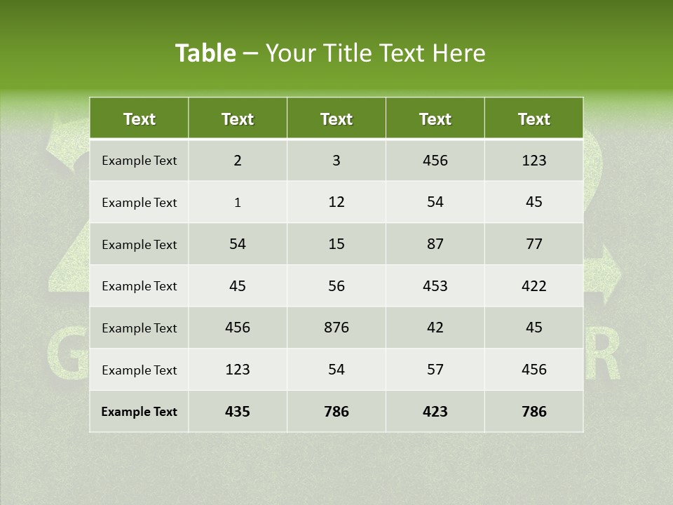 Environment Design Ecology PowerPoint Template