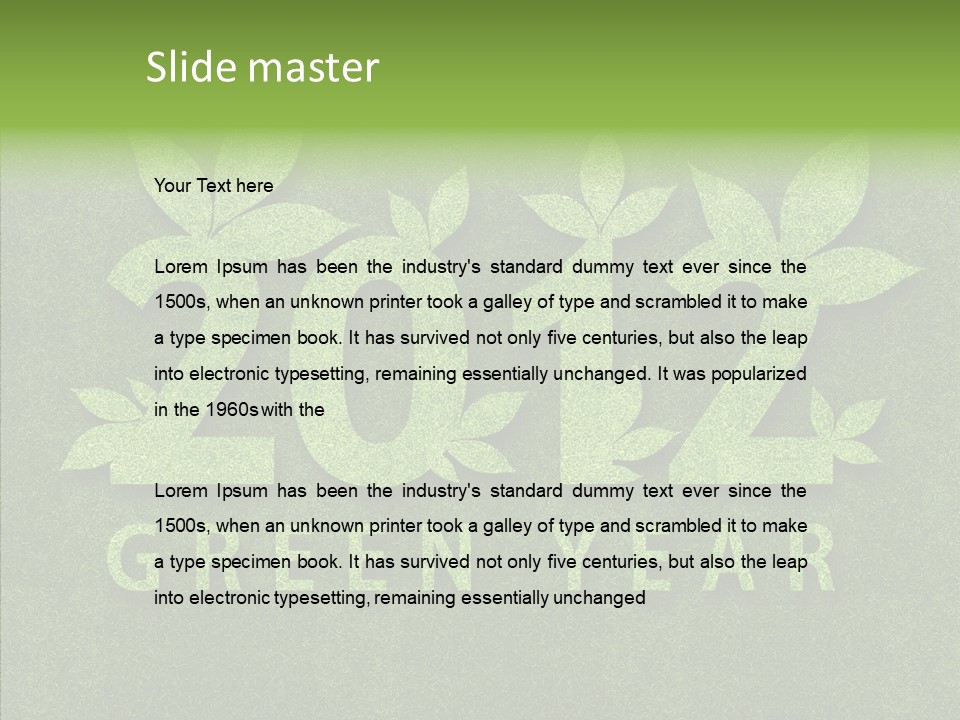 New Year Eve Abstract PowerPoint Template