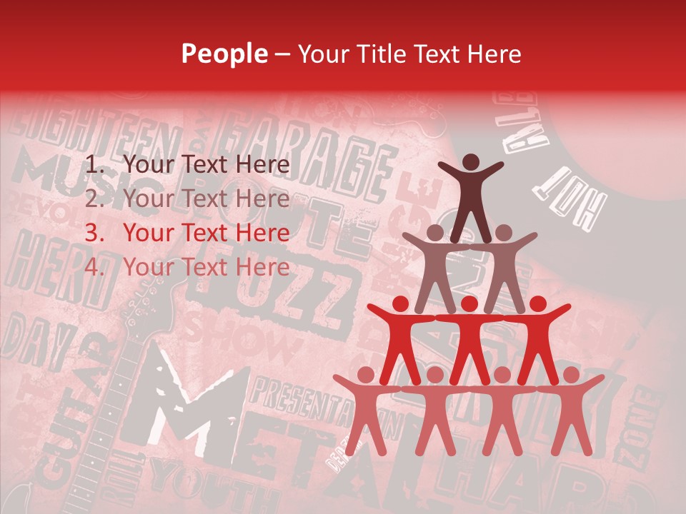 Table Boardroom Happy PowerPoint Template