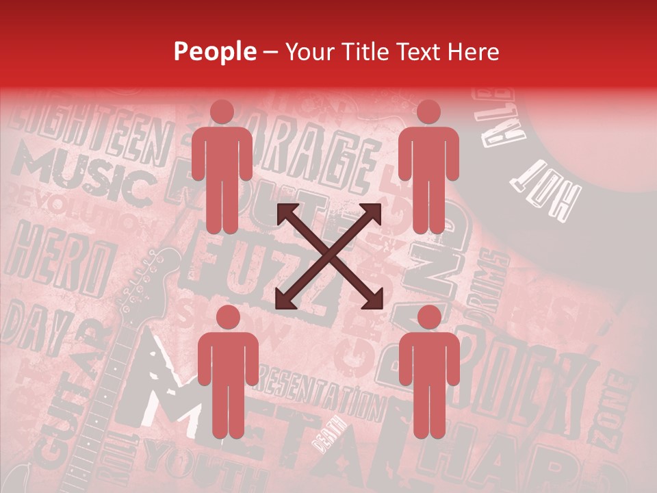 Table Boardroom Happy PowerPoint Template