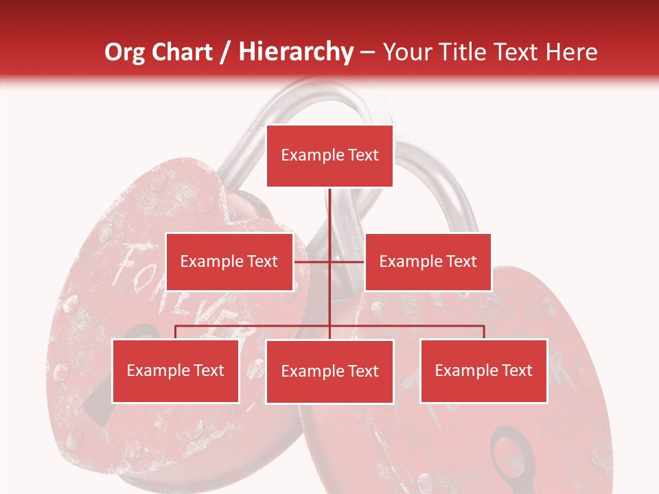 Padlock Lovers Clipping Path PowerPoint Template