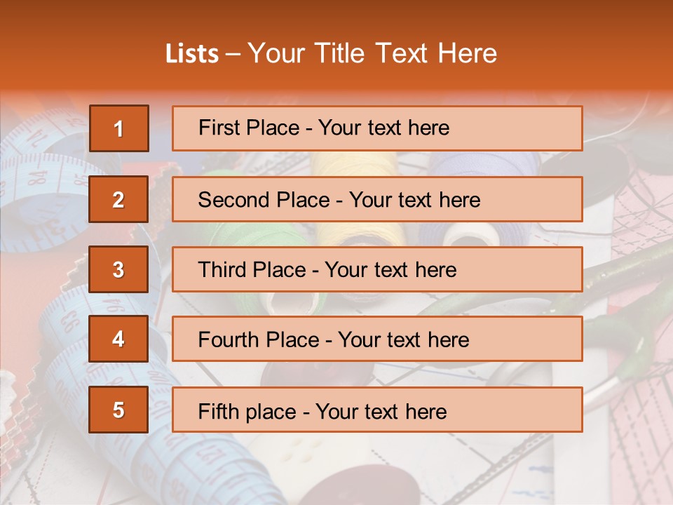 Hobby Light Close Up PowerPoint Template