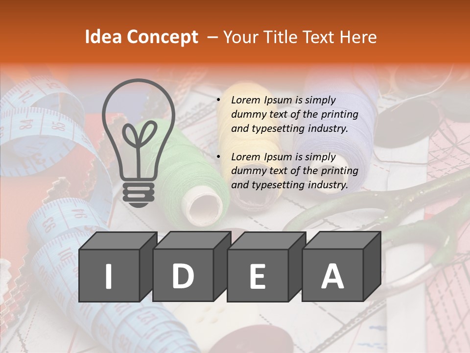 Hobby Light Close Up PowerPoint Template