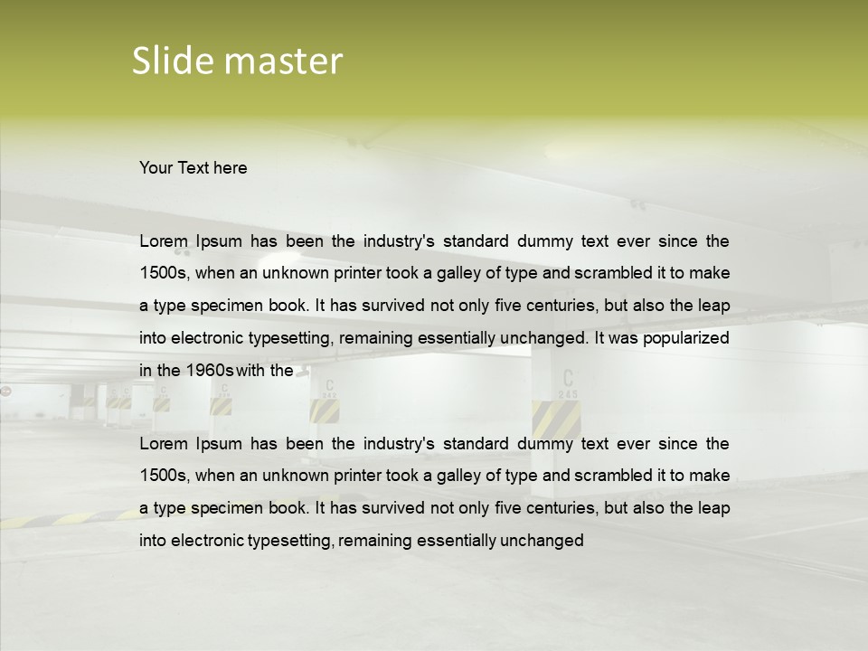 Drive Lot Dirty PowerPoint Template