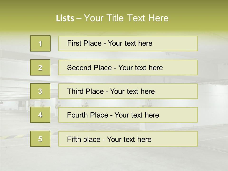 Drive Lot Dirty PowerPoint Template