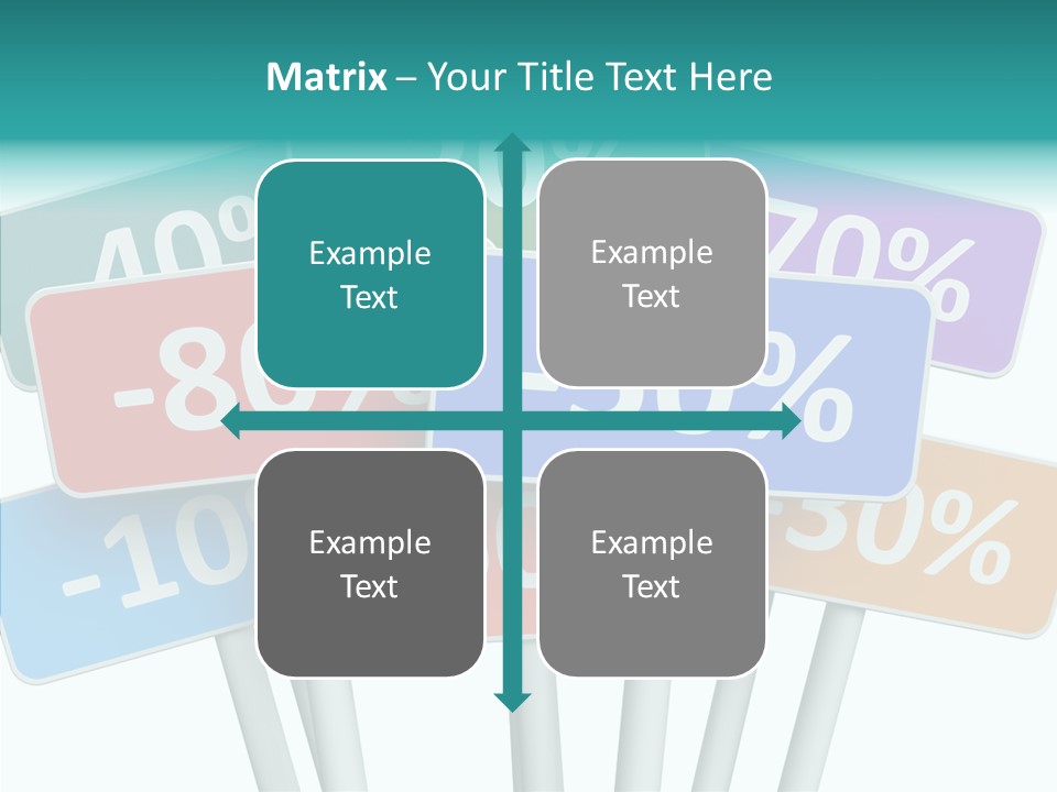 Commerce Object Percent PowerPoint Template