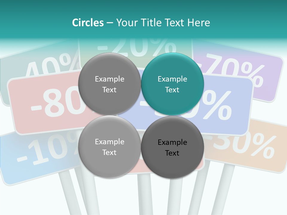 Commerce Object Percent PowerPoint Template