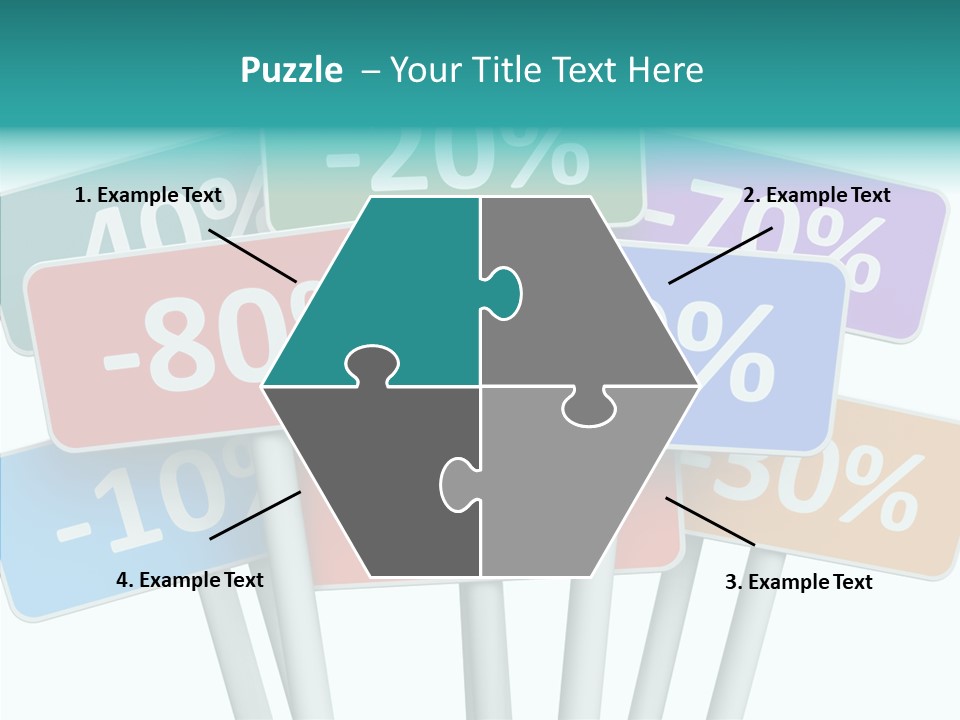 Commerce Object Percent PowerPoint Template