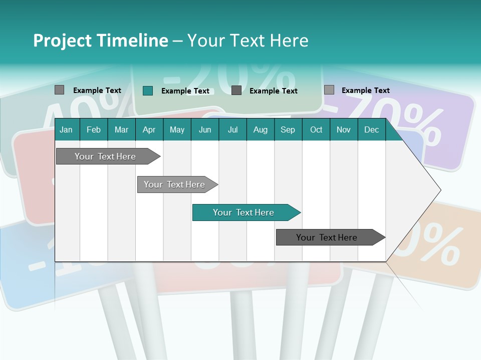 Commerce Object Percent PowerPoint Template