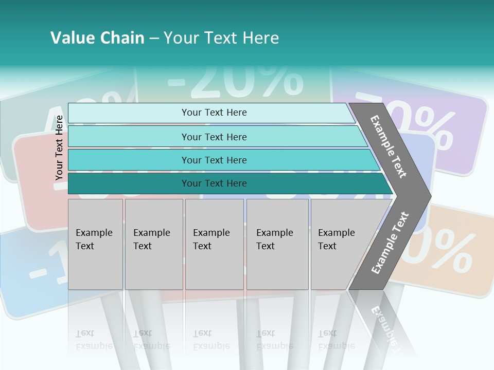 Commerce Object Percent PowerPoint Template