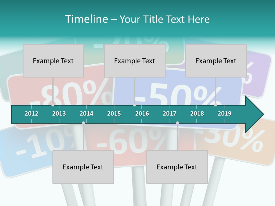Commerce Object Percent PowerPoint Template
