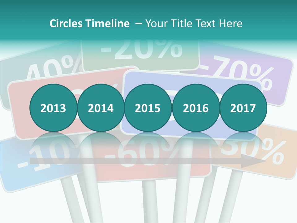 Commerce Object Percent PowerPoint Template