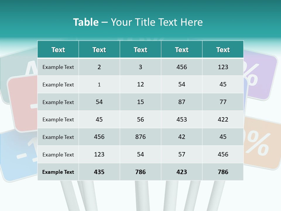 Commerce Object Percent PowerPoint Template