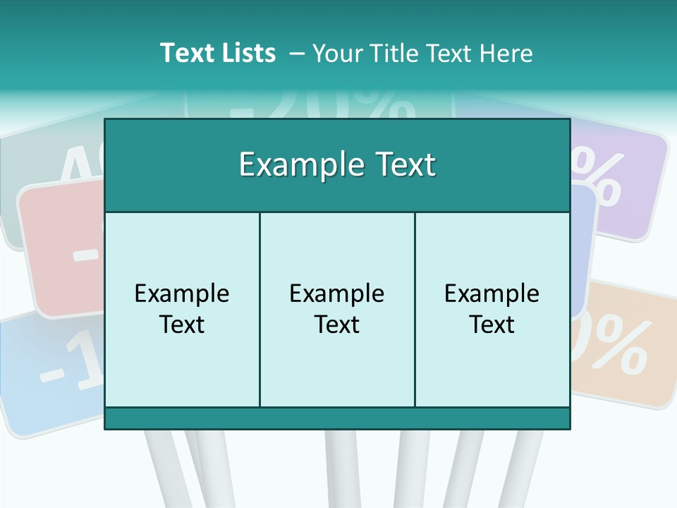 Commerce Object Percent PowerPoint Template