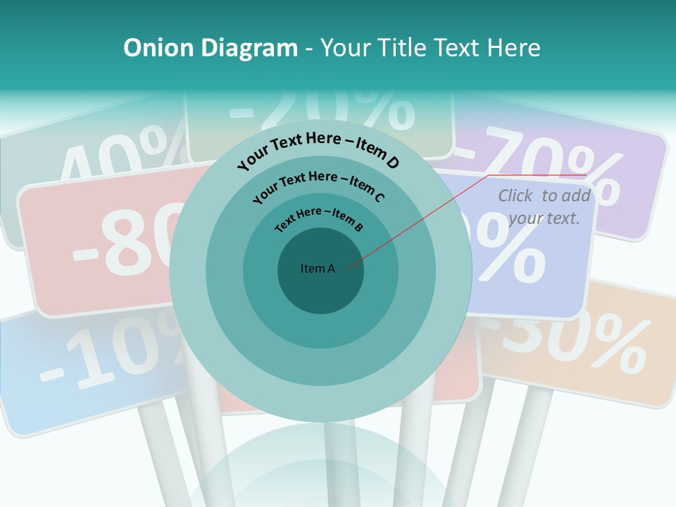 Commerce Object Percent PowerPoint Template