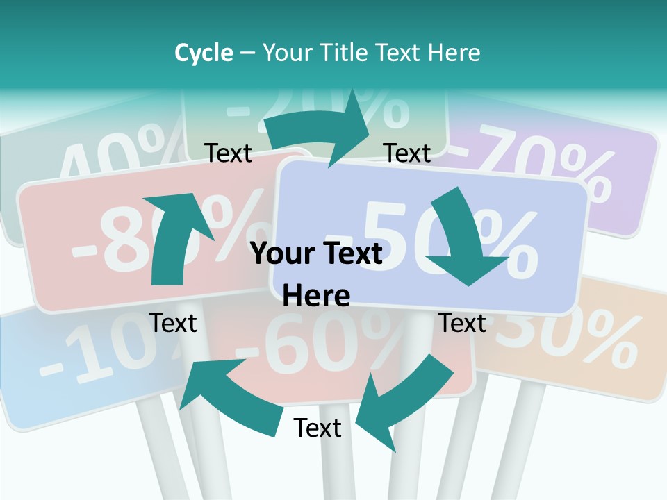 Commerce Object Percent PowerPoint Template