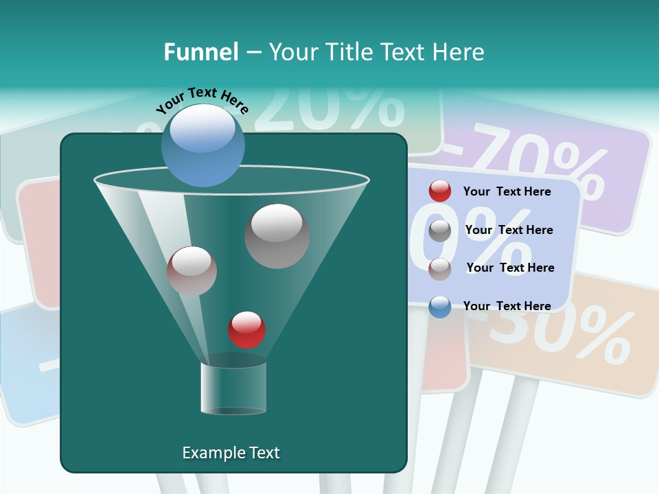 Commerce Object Percent PowerPoint Template