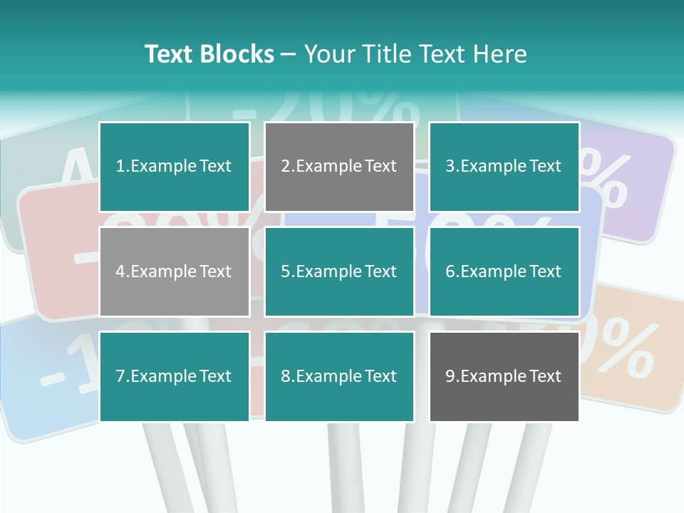 Commerce Object Percent PowerPoint Template