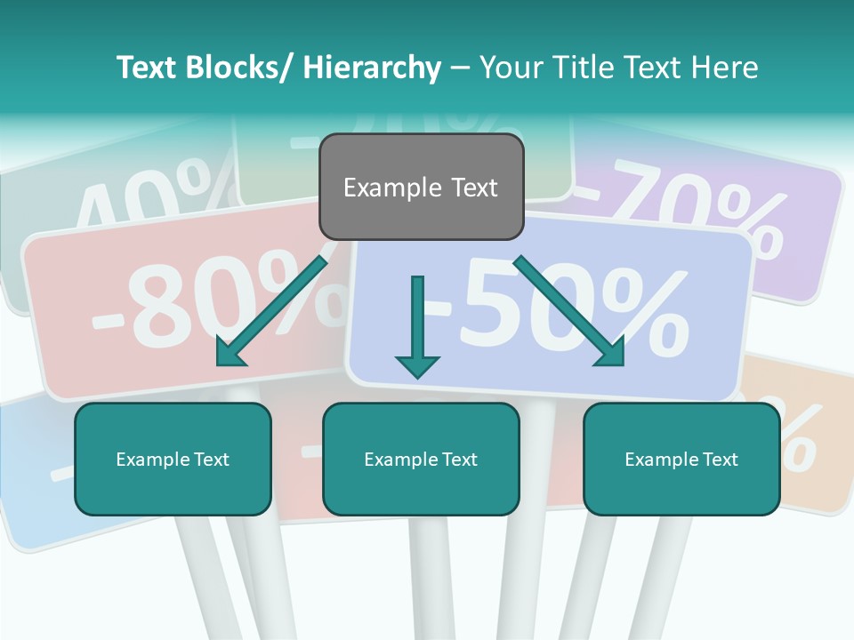 Commerce Object Percent PowerPoint Template