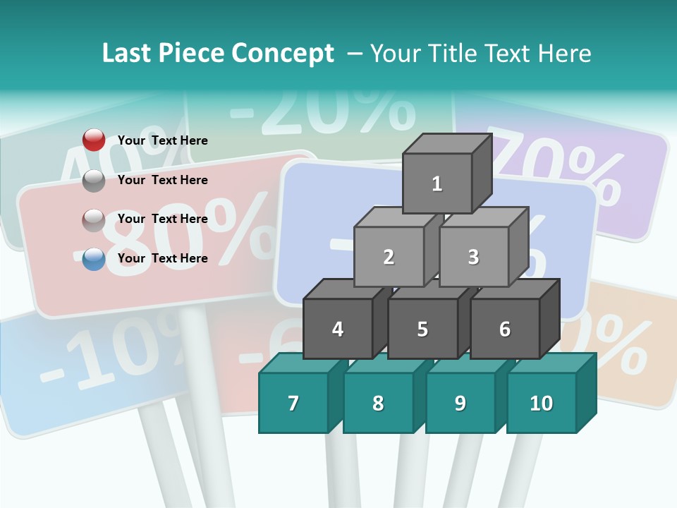 Commerce Object Percent PowerPoint Template