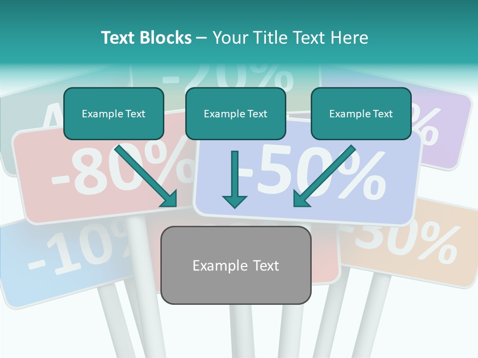 Commerce Object Percent PowerPoint Template