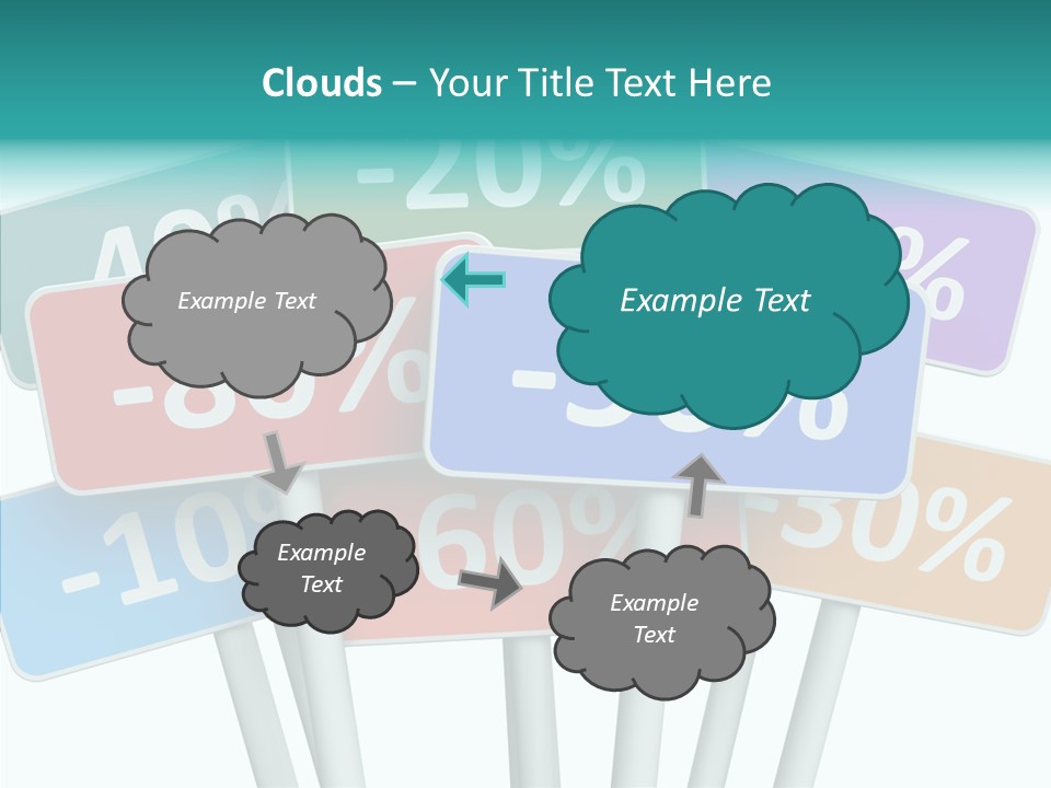 Commerce Object Percent PowerPoint Template