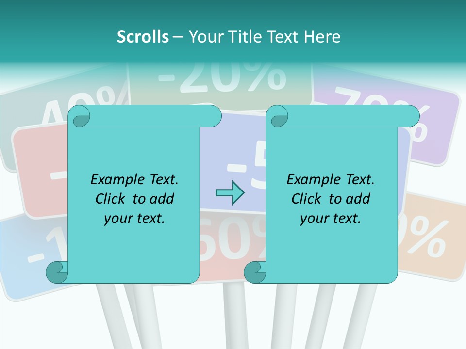 Commerce Object Percent PowerPoint Template
