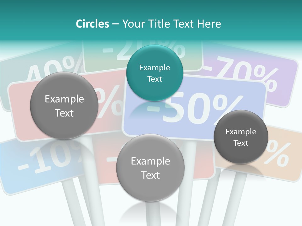 Commerce Object Percent PowerPoint Template