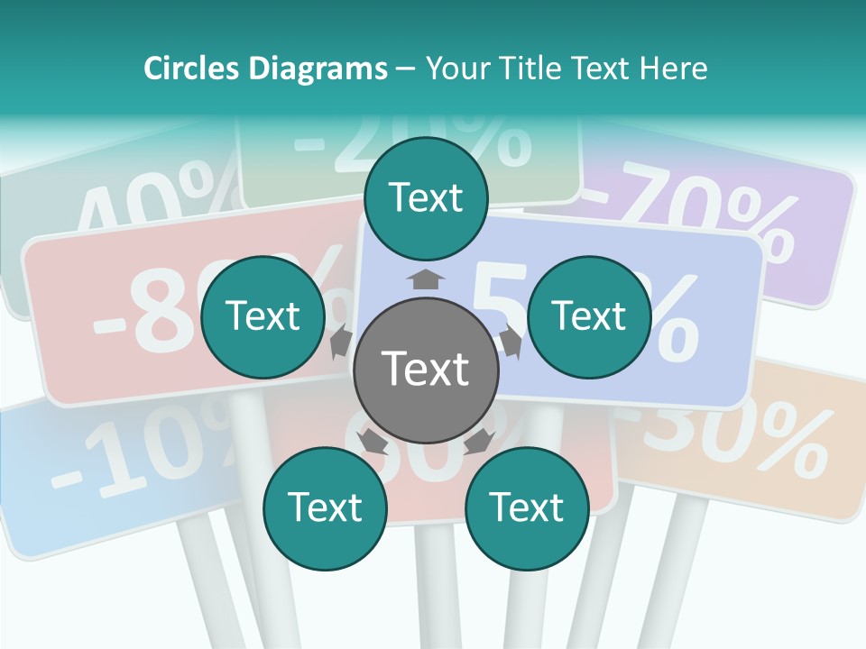 Commerce Object Percent PowerPoint Template