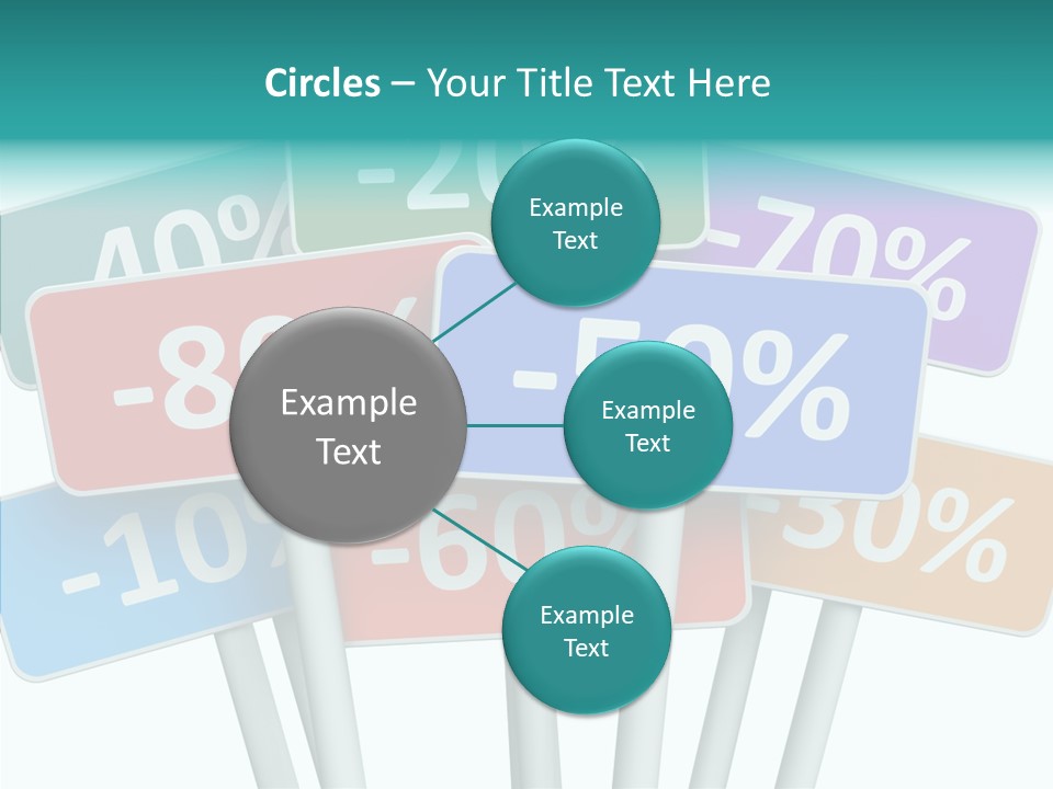 Commerce Object Percent PowerPoint Template