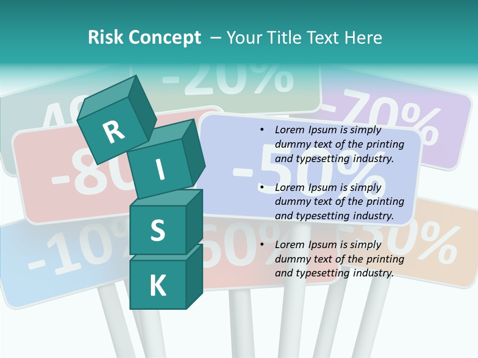 Commerce Object Percent PowerPoint Template