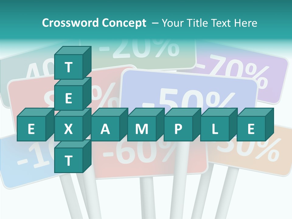 Commerce Object Percent PowerPoint Template