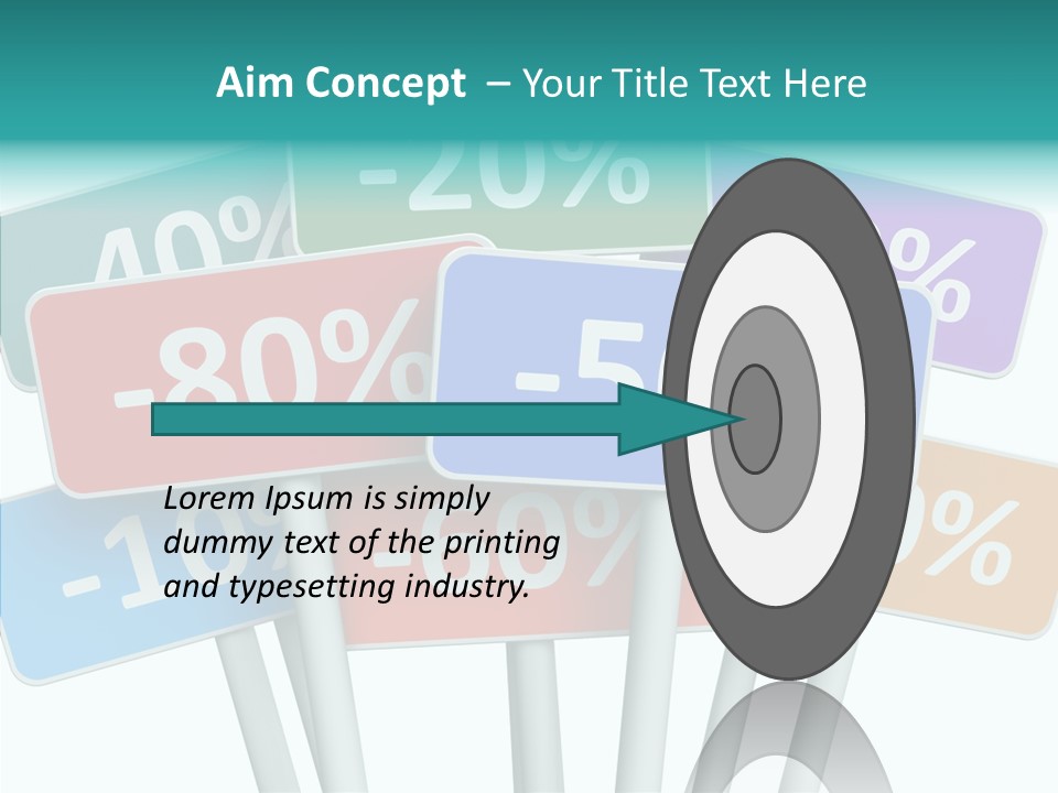 Commerce Object Percent PowerPoint Template