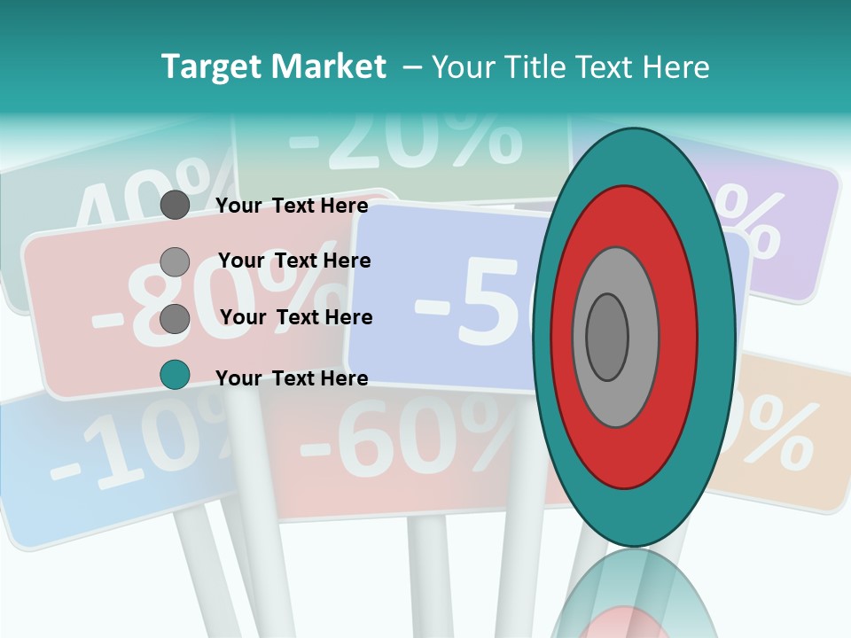 Commerce Object Percent PowerPoint Template