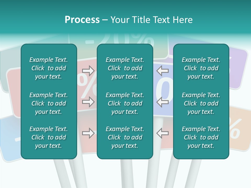 Commerce Object Percent PowerPoint Template