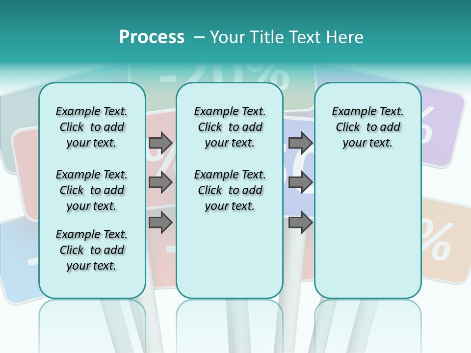 Commerce Object Percent PowerPoint Template