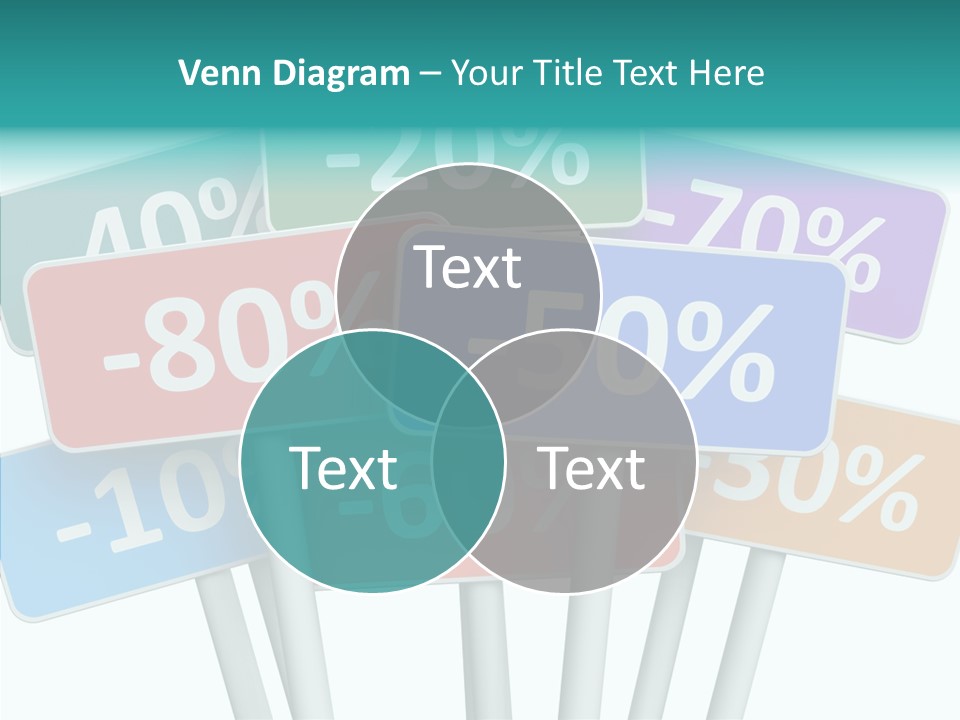 Commerce Object Percent PowerPoint Template