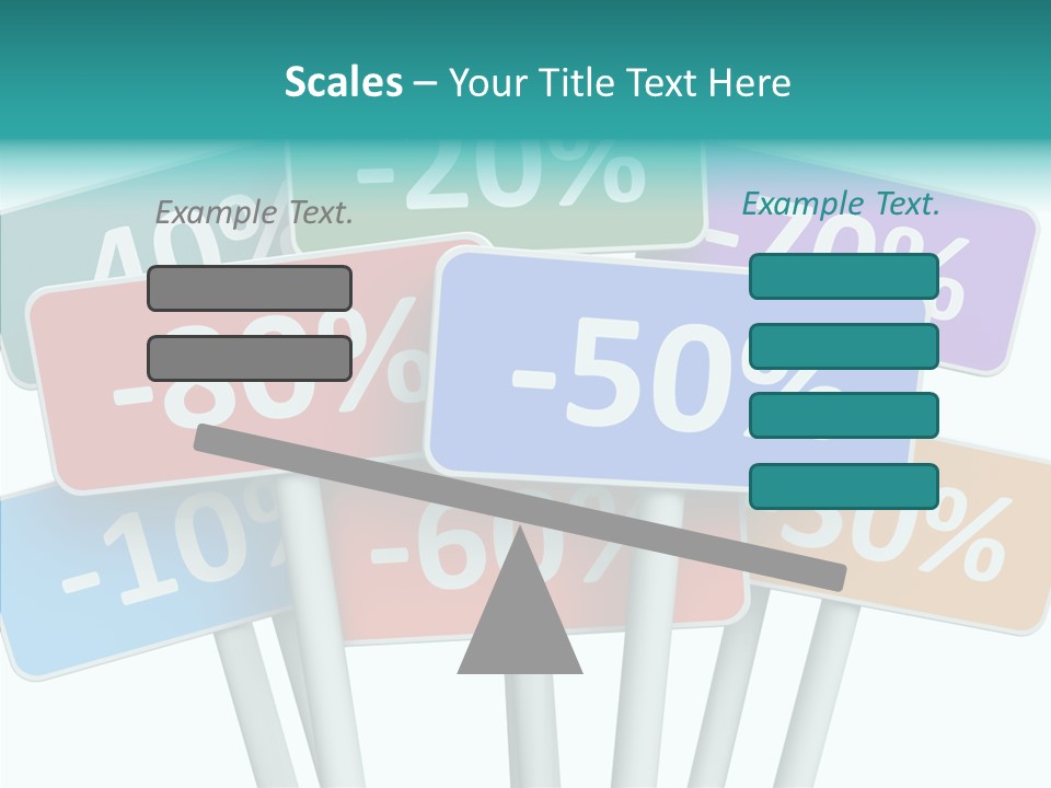 Commerce Object Percent PowerPoint Template