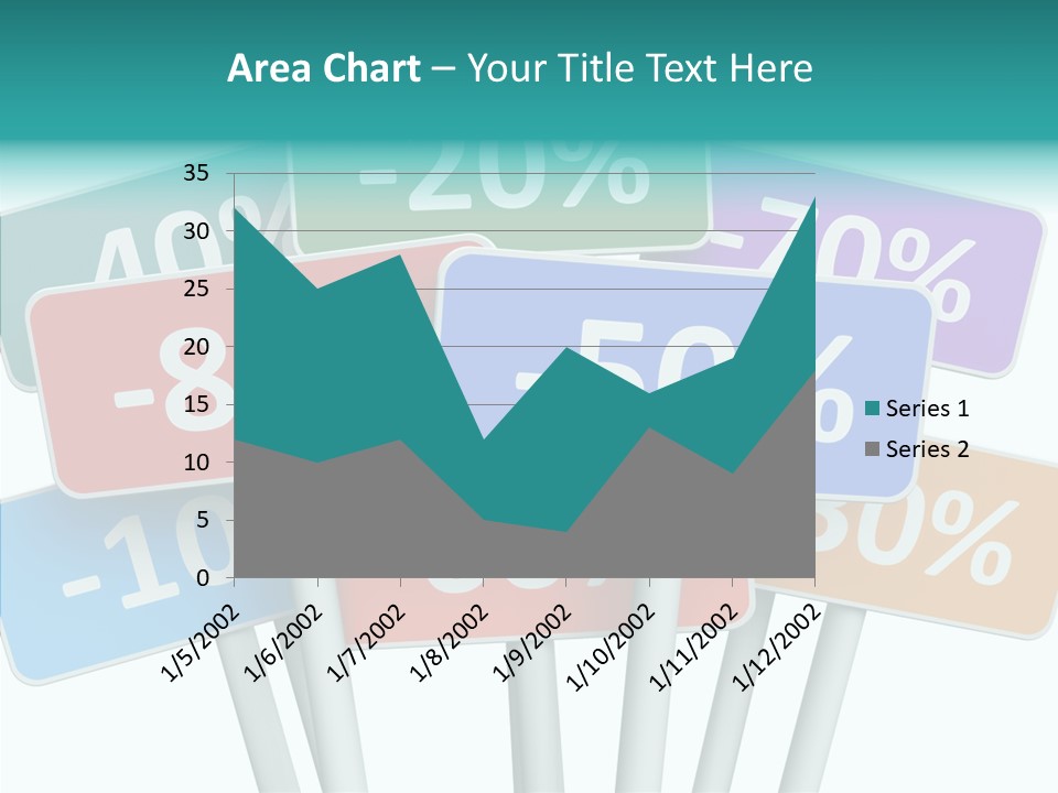 Commerce Object Percent PowerPoint Template