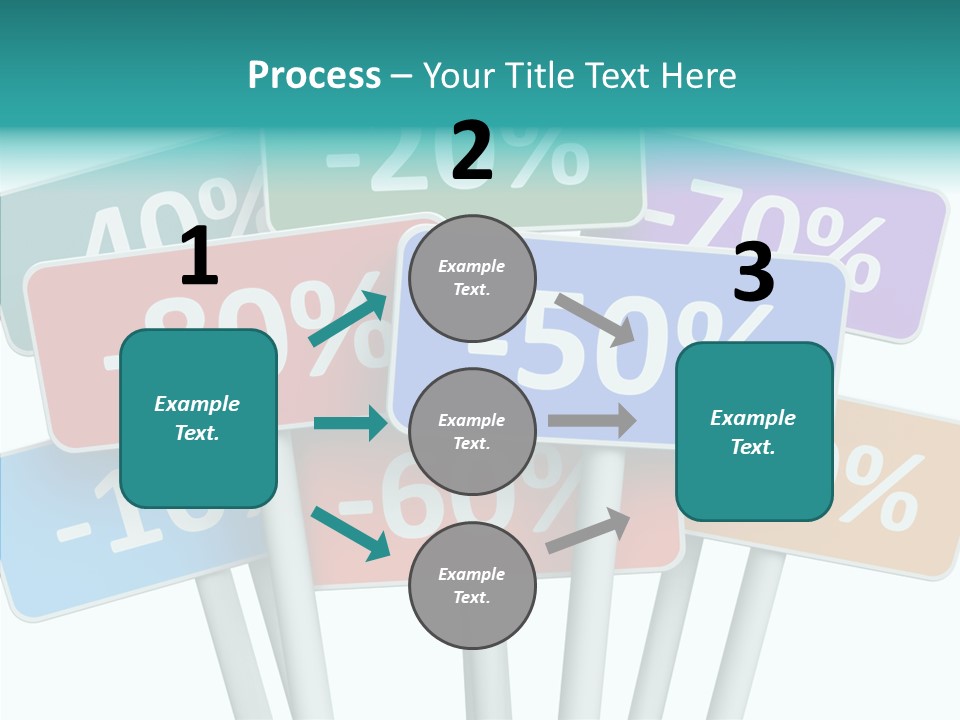 Commerce Object Percent PowerPoint Template