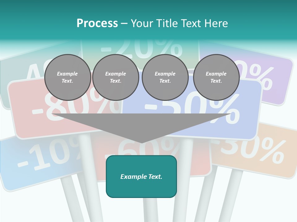 Commerce Object Percent PowerPoint Template