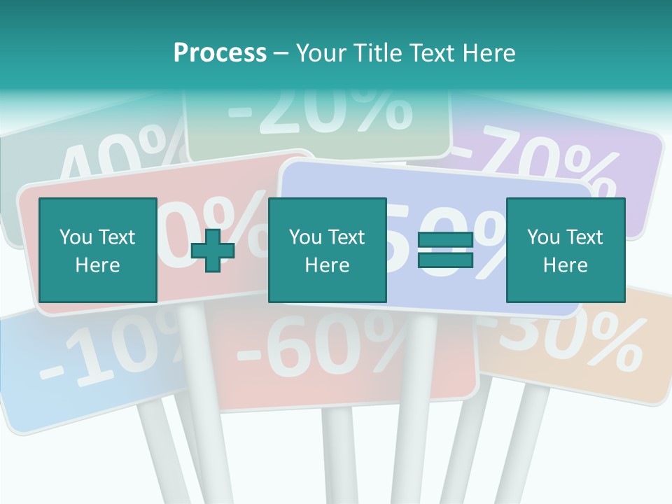 Commerce Object Percent PowerPoint Template