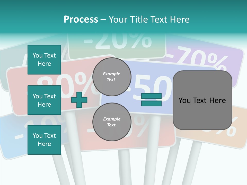 Commerce Object Percent PowerPoint Template