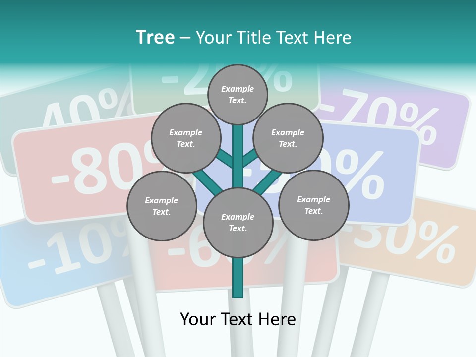 Commerce Object Percent PowerPoint Template