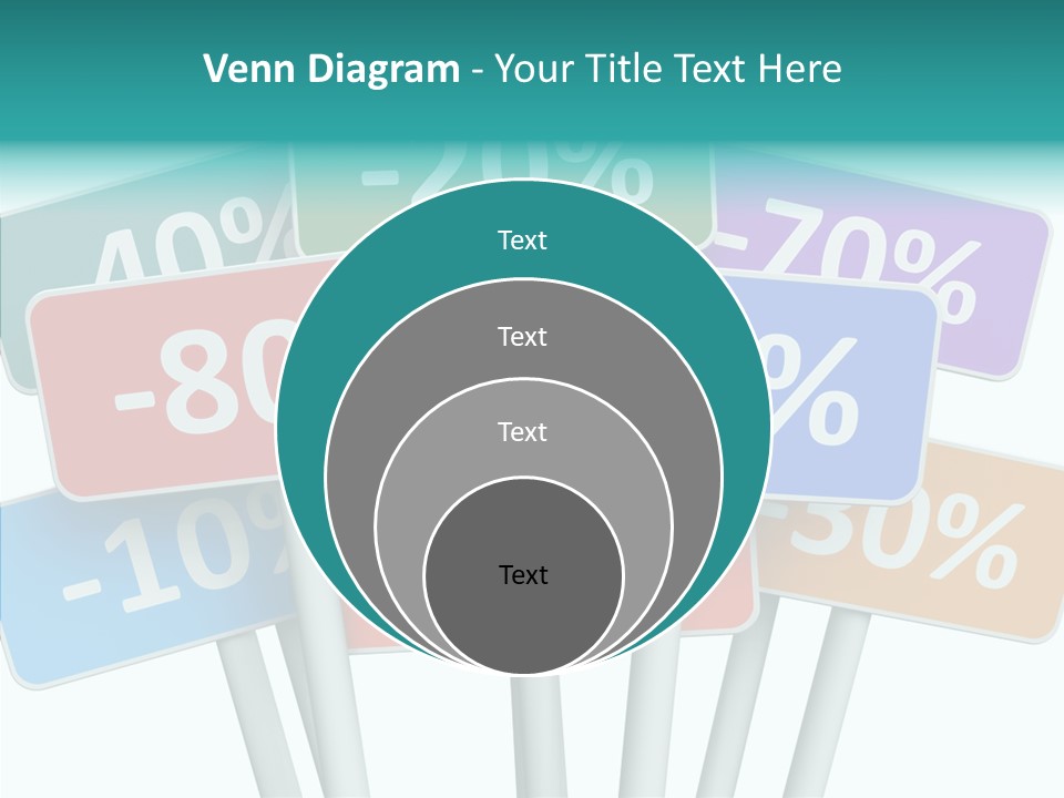 Commerce Object Percent PowerPoint Template