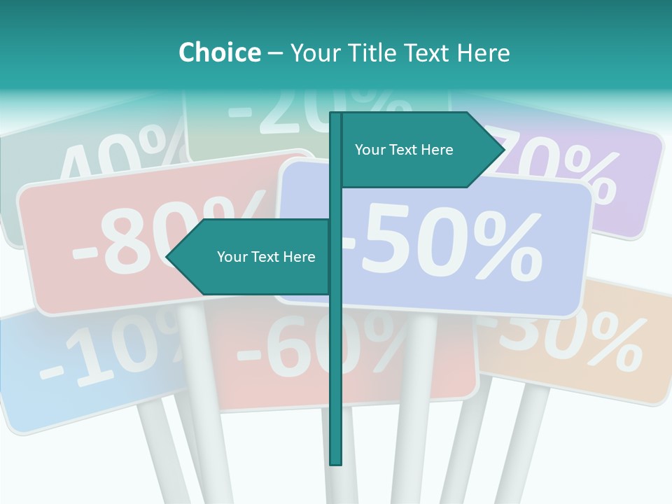 Commerce Object Percent PowerPoint Template