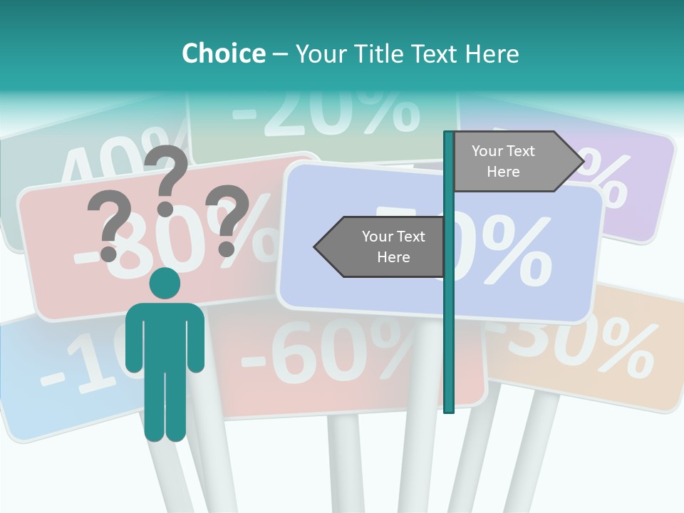 Commerce Object Percent PowerPoint Template
