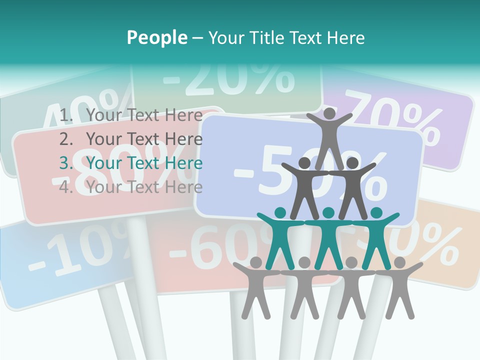 Commerce Object Percent PowerPoint Template